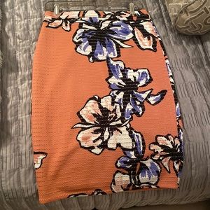 Bar III Floral Pink Skirt